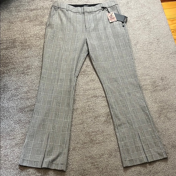 NWT Scotch&Soda Flared Check Pants Size L - Picture 1 of 12